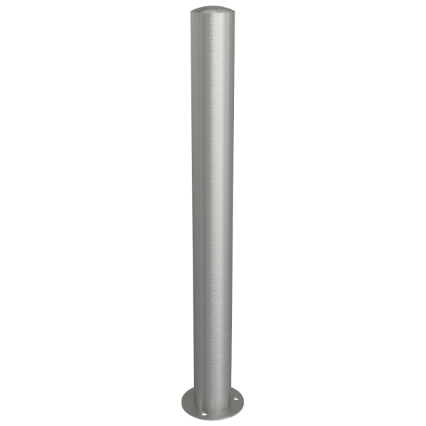 Stainless steel post |  89 mm | stationary, to be fixed by plugswith base plate  150 x 6 mm | without lock | without eyelet